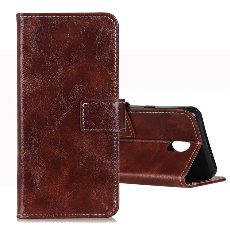 For LG K30 2019 Retro Crazy Horse Texture Horizontal Flip Leather Case with Holder & Card Slots & Wallet & Photo Frame