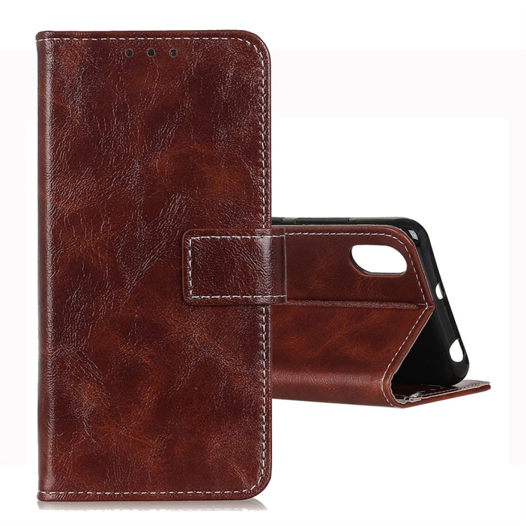 For LG K20 2019 Retro Crazy Horse Texture Horizontal Flip Leather Case with Holder & Card Slots & Wallet & Photo Frame