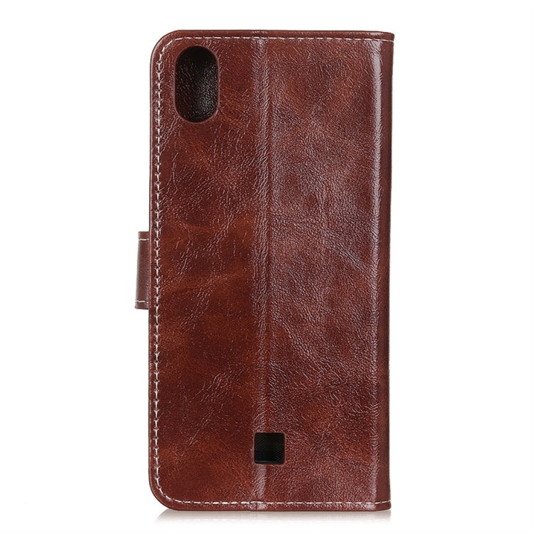 For LG K20 2019 Retro Crazy Horse Texture Horizontal Flip Leather Case with Holder & Card Slots & Wallet & Photo Frame