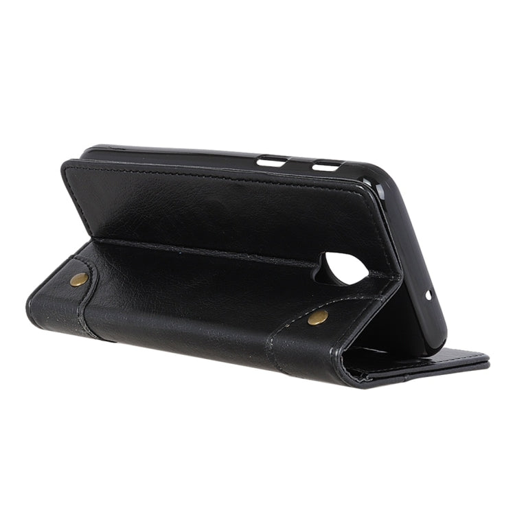 For LG K30 2019 Copper Buckle Nappa Texture Horizontal Flip Leather Case with Holder & Card Slots & Wallet