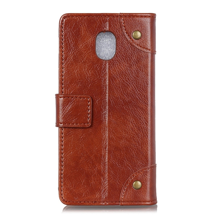 For LG K30 2019 Copper Buckle Nappa Texture Horizontal Flip Leather Case with Holder & Card Slots & Wallet
