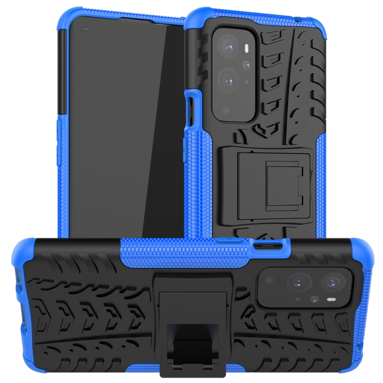 For OnePlus 9 Pro Tire Texture Shockproof TPU+PC Protective Case with Holder
