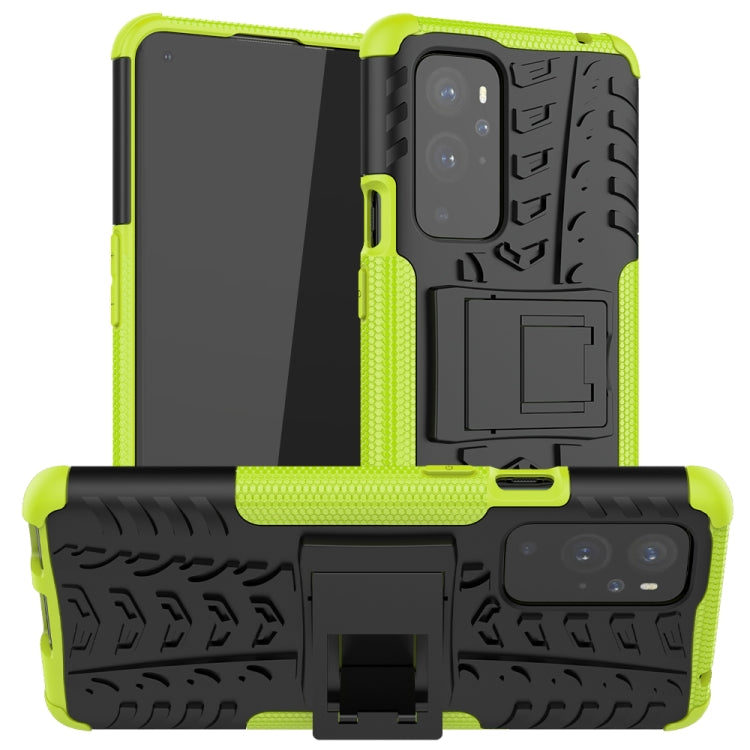 For OnePlus 9 Pro Tire Texture Shockproof TPU+PC Protective Case with Holder