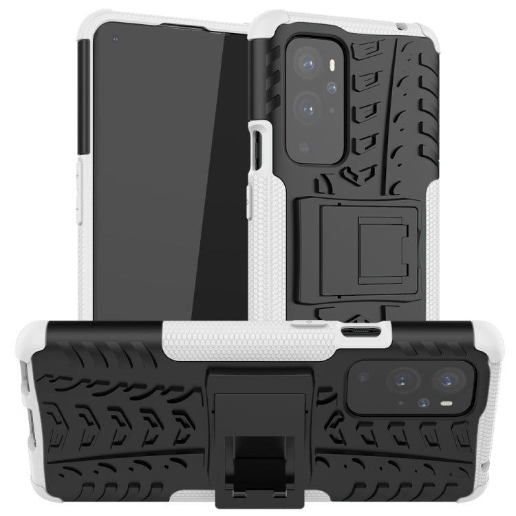 For OnePlus 9 Pro Tire Texture Shockproof TPU+PC Protective Case with Holder