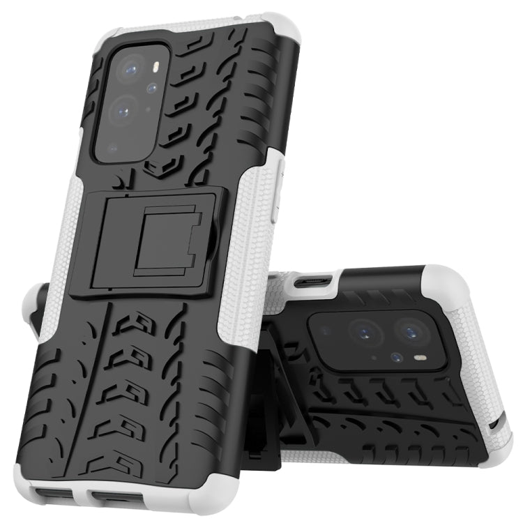For OnePlus 9 Pro Tire Texture Shockproof TPU+PC Protective Case with Holder