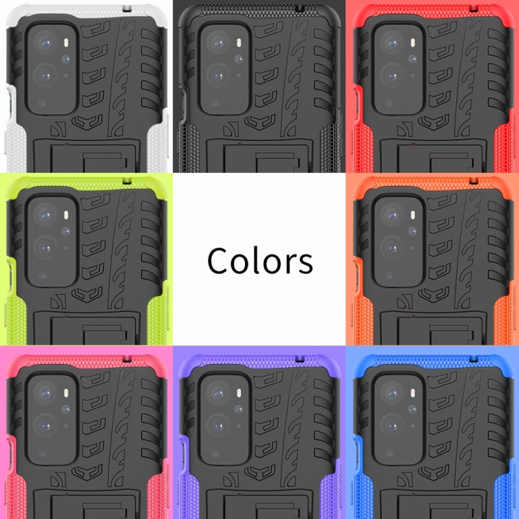 For OnePlus 9 Pro Tire Texture Shockproof TPU+PC Protective Case with Holder