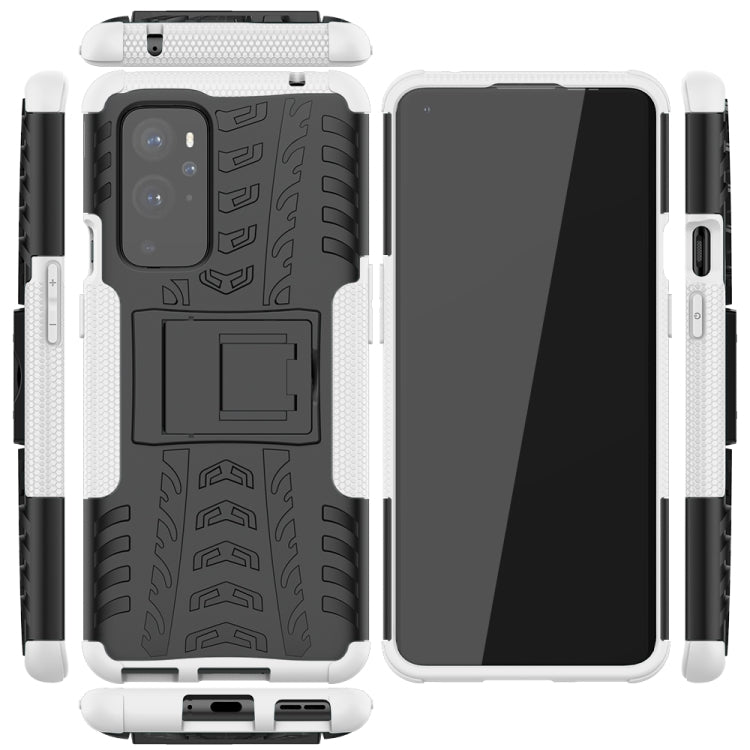 For OnePlus 9 Pro Tire Texture Shockproof TPU+PC Protective Case with Holder
