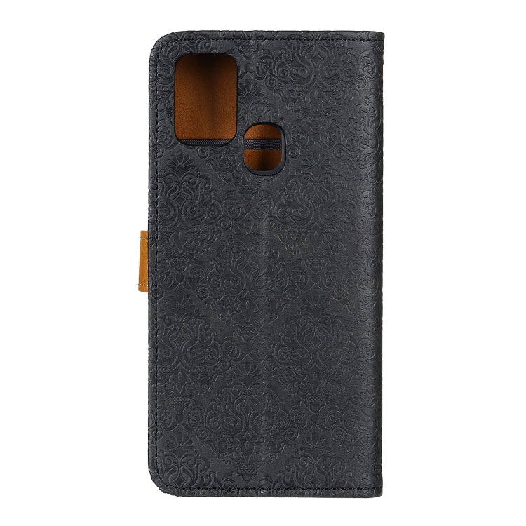 For ZTE Blade A7s 2020 European Floral Embossed Copper Buckle Horizontal Flip PU Leather Case with Holder & Card Slots & Wallet & Photo Frame