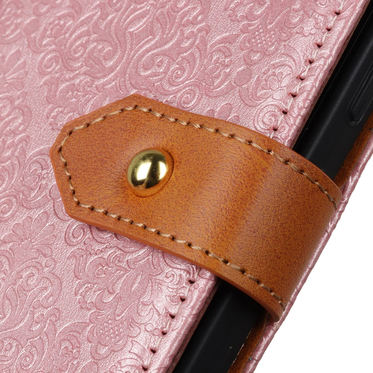 For ZTE Blade A7s 2020 European Floral Embossed Copper Buckle Horizontal Flip PU Leather Case with Holder & Card Slots & Wallet & Photo Frame