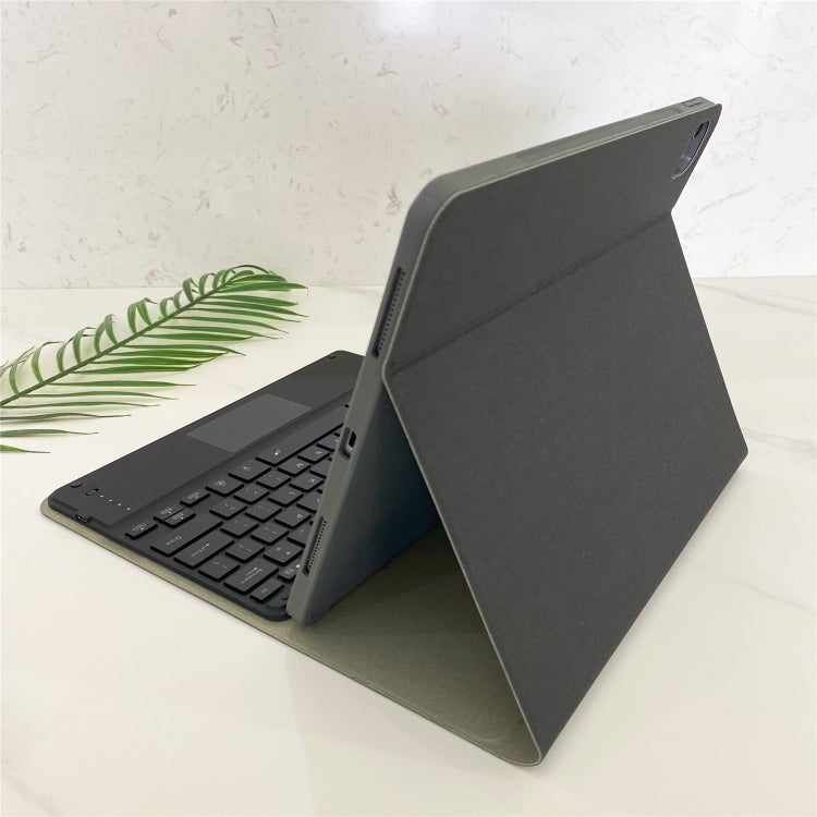 HK131T Detachable RGB Backlight Bluetooth Keyboard Leather + TPU Tablet Case with Touchpad & Pen Slot For iPad Pro 12.9 (2018 / 2020)