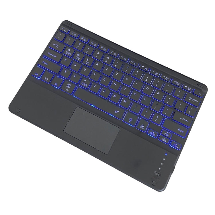 HK131T Detachable RGB Backlight Bluetooth Keyboard Leather + TPU Tablet Case with Touchpad & Pen Slot For iPad Pro 12.9 (2018 / 2020)