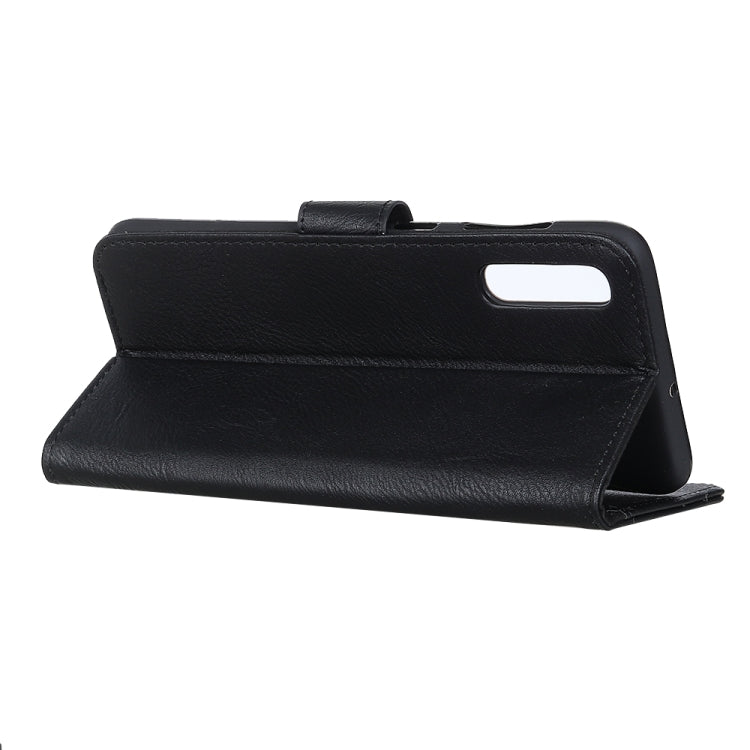 For Samsung Galaxy A02 KHAZNEH Cowhide Texture Horizontal Flip Leather Case with Holder & Card Slots & Wallet