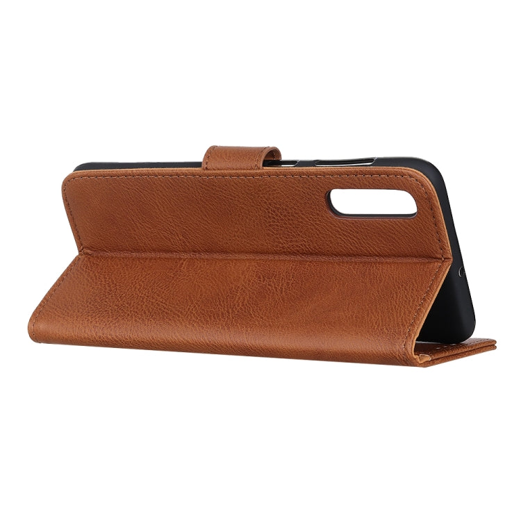 For Samsung Galaxy A02 KHAZNEH Cowhide Texture Horizontal Flip Leather Case with Holder & Card Slots & Wallet