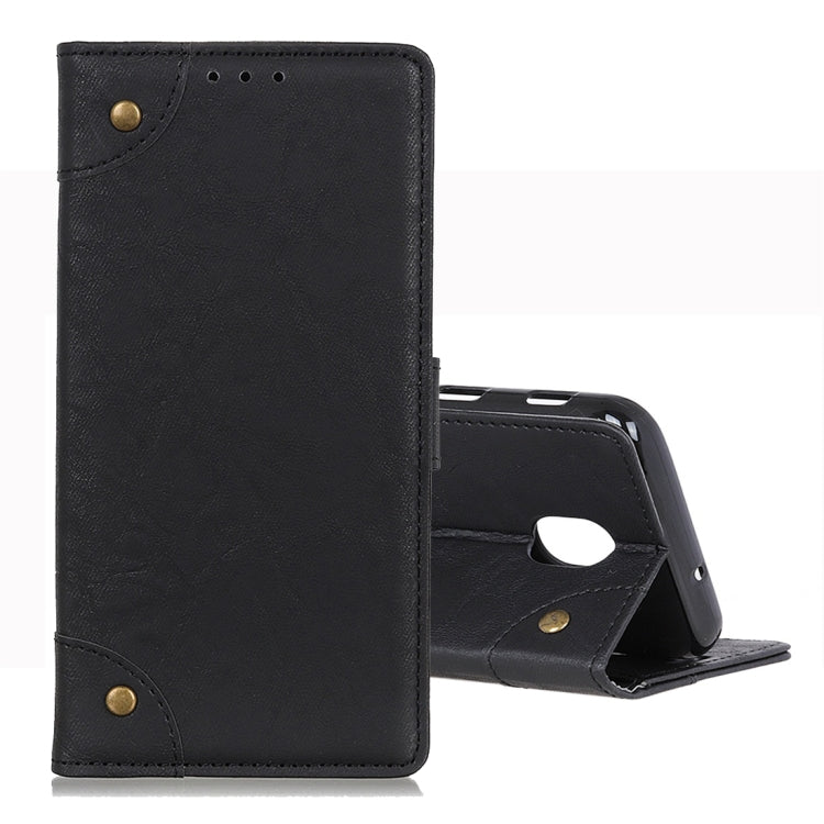 For LG K30 2019 Copper Buckle Retro Crazy Horse Texture Horizontal Flip Leather Case with Holder & Card Slots & Wallet