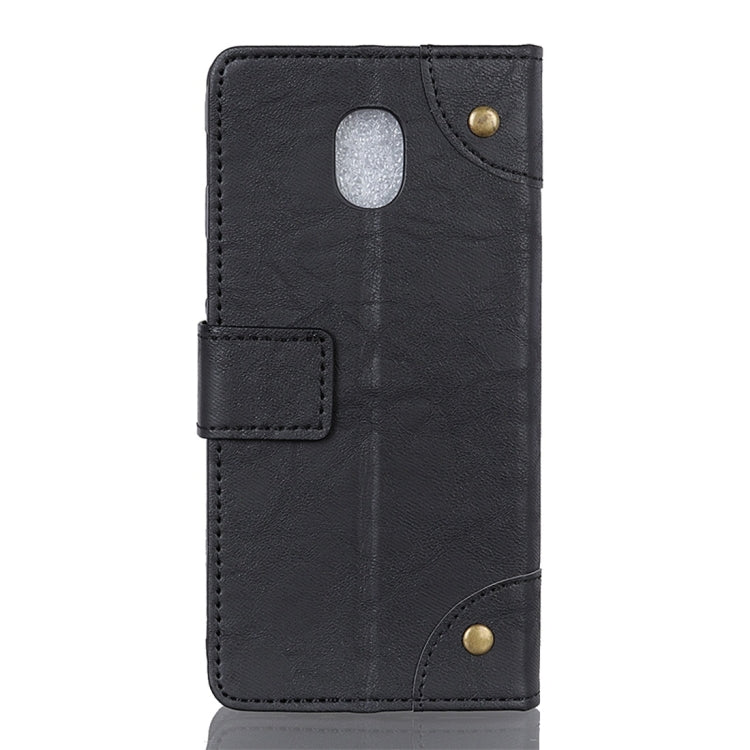 For LG K30 2019 Copper Buckle Retro Crazy Horse Texture Horizontal Flip Leather Case with Holder & Card Slots & Wallet