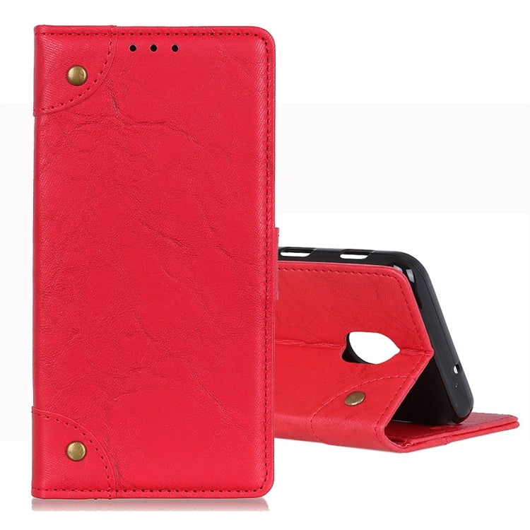 For LG K30 2019 Copper Buckle Retro Crazy Horse Texture Horizontal Flip Leather Case with Holder & Card Slots & Wallet