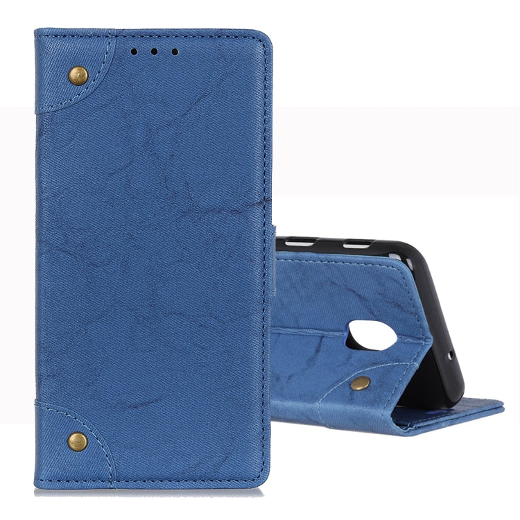 For LG K30 2019 Copper Buckle Retro Crazy Horse Texture Horizontal Flip Leather Case with Holder & Card Slots & Wallet