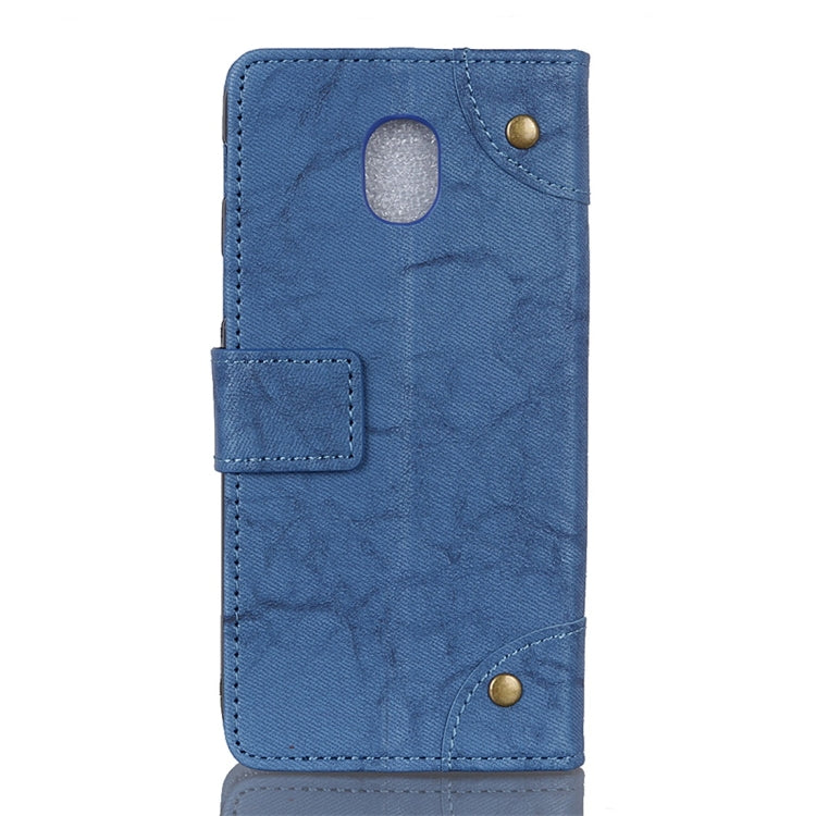 For LG K30 2019 Copper Buckle Retro Crazy Horse Texture Horizontal Flip Leather Case with Holder & Card Slots & Wallet