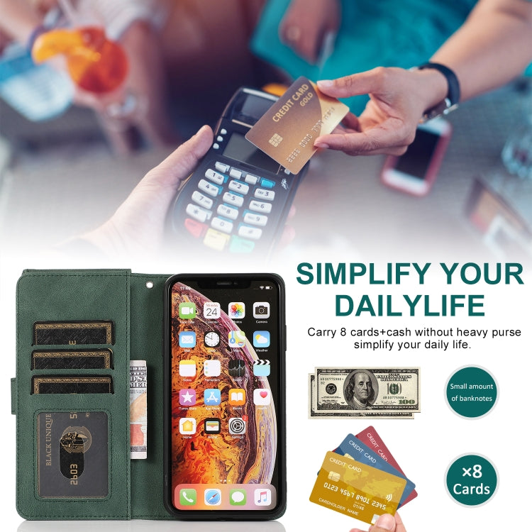 For iPhone XS Max Skin-feel Crazy Horse Texture Zipper Wallet Bag Horizontal Flip Leather Case with Holder & Card Slots & Wallet & Lanyard