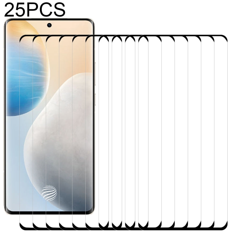 For vivo X60 Pro / X60 Pro+ / X60t Pro+ 25 PCS 3D Curved Edge Full Screen Tempered Glass Film