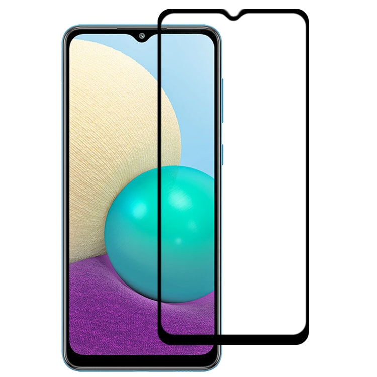 For Samsung Galaxy A02 Full Glue Full Screen Tempered Glass Film