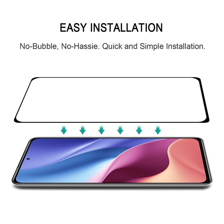 For Xiaomi Redmi K40 Full Glue Full Screen Tempered Glass Film