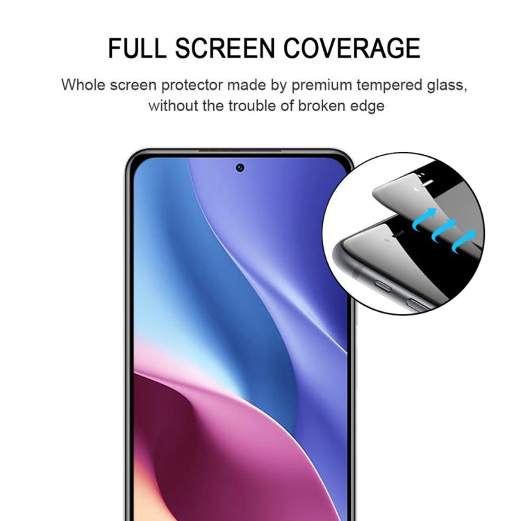 For Xiaomi Redmi K40 Pro Full Glue Full Screen Tempered Glass Film