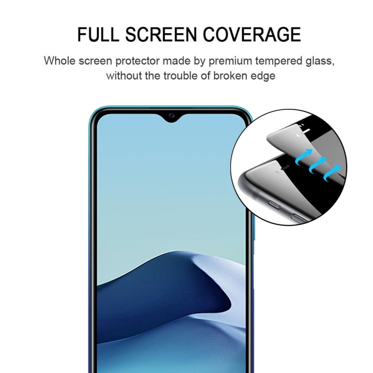 For vivo Y20A 25 PCS Full Glue Full Screen Tempered Glass Film