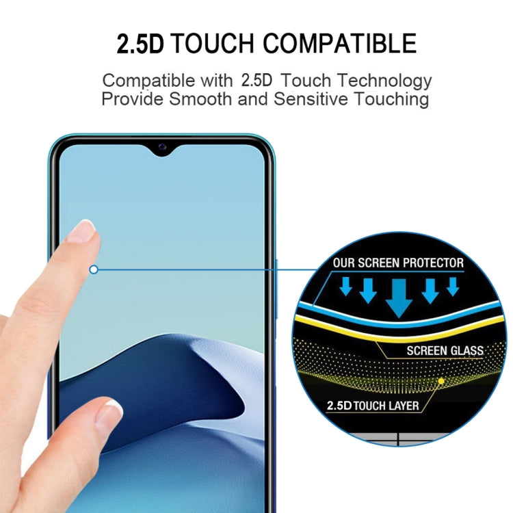 For vivo Y20A 25 PCS Full Glue Full Screen Tempered Glass Film
