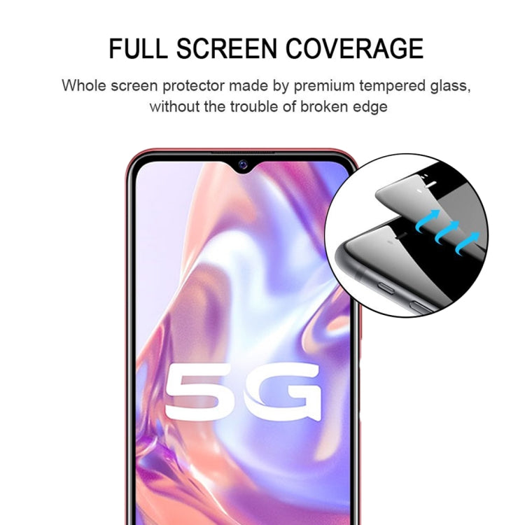 For vivo Y31s 5G 25 PCS Full Glue Full Screen Tempered Glass Film