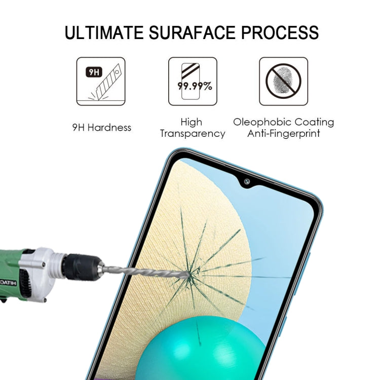 For Samsung Galaxy A02 25 PCS Full Glue Full Screen Tempered Glass Film