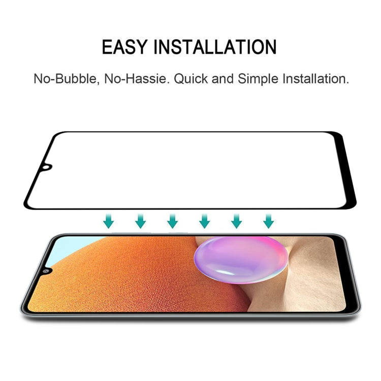 For Samsung Galaxy A32 4G 25 PCS Full Glue Full Screen Tempered Glass Film