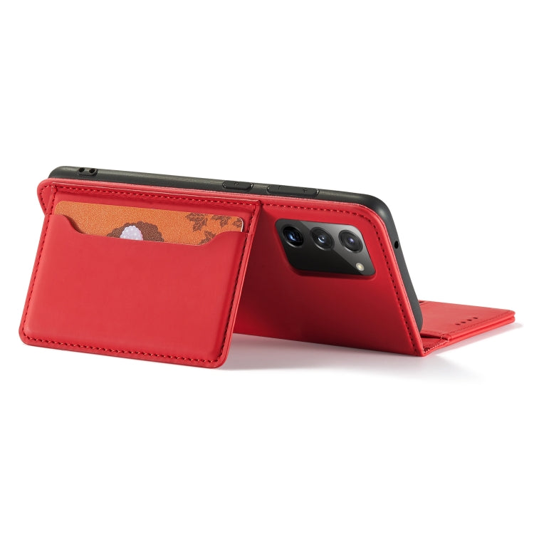 For Samsung Galaxy A02s 164mm (EU Version) Strong Magnetism Liquid Feel Horizontal Flip Leather Case with Holder & Card Slots & Wallet