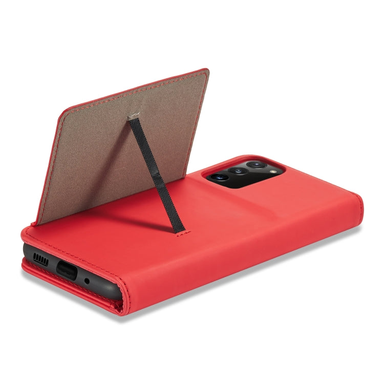 For Samsung Galaxy A02s 164mm (EU Version) Strong Magnetism Liquid Feel Horizontal Flip Leather Case with Holder & Card Slots & Wallet