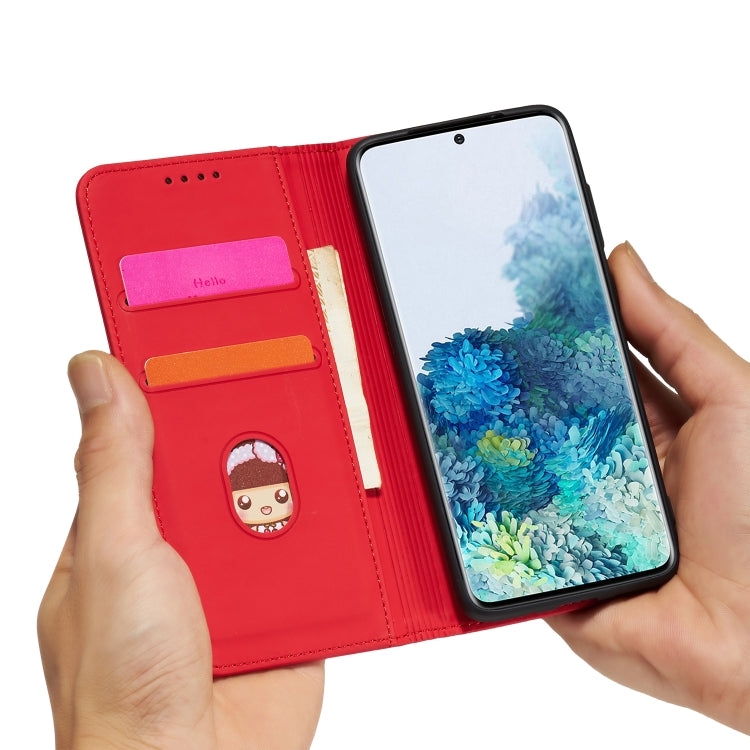 For Samsung Galaxy A02s 164mm (EU Version) Strong Magnetism Liquid Feel Horizontal Flip Leather Case with Holder & Card Slots & Wallet