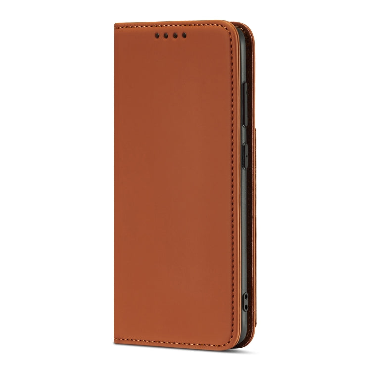 For Samsung Galaxy A02s 164mm (EU Version) Strong Magnetism Liquid Feel Horizontal Flip Leather Case with Holder & Card Slots & Wallet