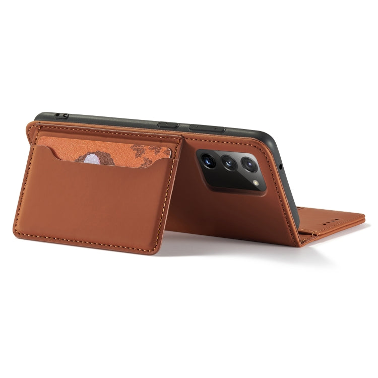For Samsung Galaxy A02s 164mm (EU Version) Strong Magnetism Liquid Feel Horizontal Flip Leather Case with Holder & Card Slots & Wallet