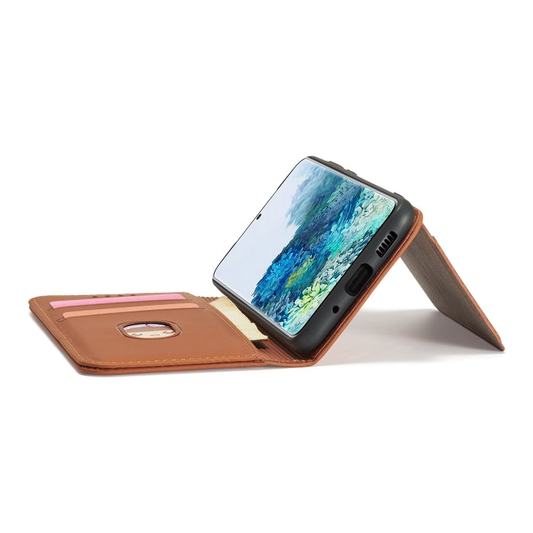 For Samsung Galaxy A02s 164mm (EU Version) Strong Magnetism Liquid Feel Horizontal Flip Leather Case with Holder & Card Slots & Wallet