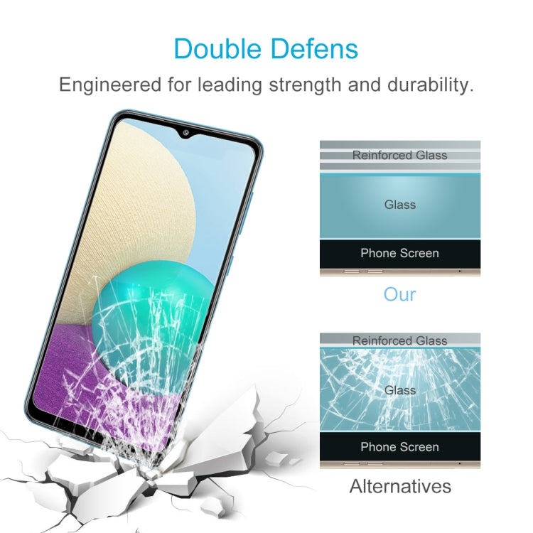 For Samsung Galaxy A02 0.26mm 9H Surface Hardness 2.5D Explosion-proof Tempered Glass Non-full Screen Film
