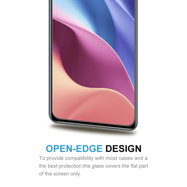 For Xiaomi Redmi K40 Pro 10 PCS 0.26mm 9H Surface Hardness 2.5D Explosion-proof Tempered Glass Non-full Screen Film