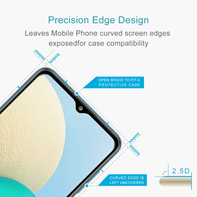 For Samsung Galaxy A02 50 PCS 0.26mm 9H Surface Hardness 2.5D Explosion-proof Tempered Glass Non-full Screen Film
