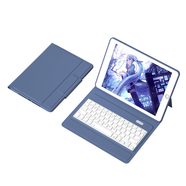 T1082 Bluetooth Keyboard TPU Soft + PU Leather Tablet Case with Pen Slot For iPad 10.2 (2020/2019) / Air 10.5 / Pro 10.5