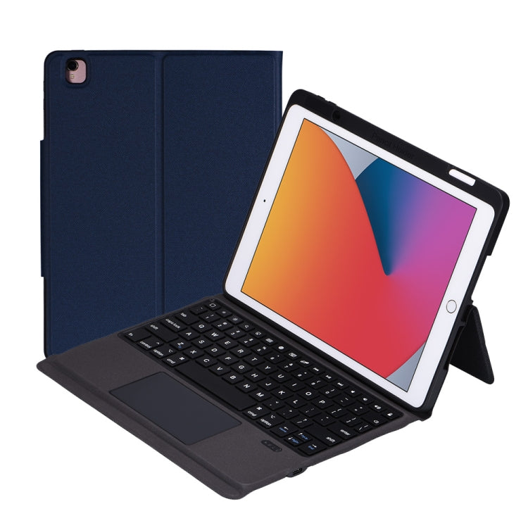 T2092 Bluetooth Keyboard PU Leather + Soft TPU Tablet Case with Touchpad & Pen Slot For iPad 10.2(2020/2019) Air 10.5 / Pro 10.5