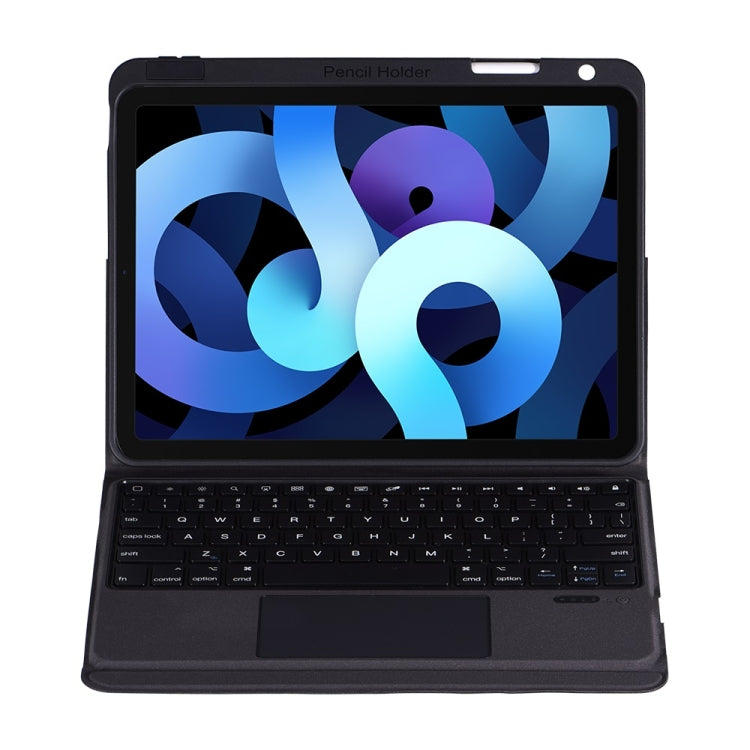 T2096 Bluetooth Keyboard PU Leather + Soft TPU Tablet Case with Touchpad & Pen Slot For iPad Air 2020 10.9 / Pro 11(2020/2018)
