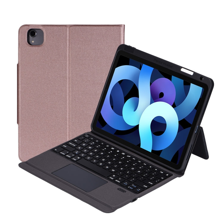 T2096 Bluetooth Keyboard PU Leather + Soft TPU Tablet Case with Touchpad & Pen Slot For iPad Air 2020 10.9 / Pro 11(2020/2018)