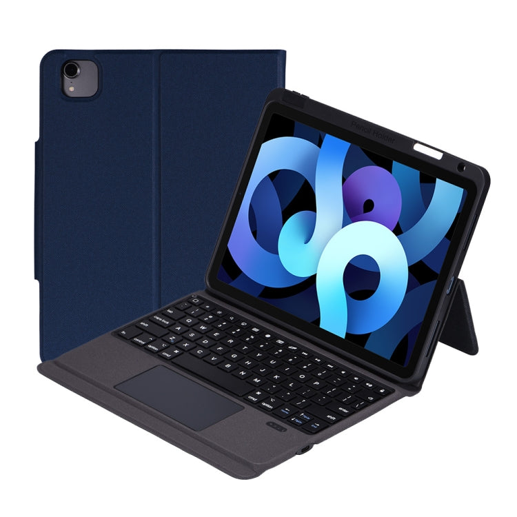 T2096 Bluetooth Keyboard PU Leather + Soft TPU Tablet Case with Touchpad & Pen Slot For iPad Air 2020 10.9 / Pro 11(2020/2018)