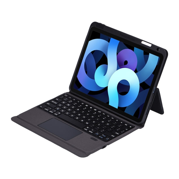 T2096 Bluetooth Keyboard PU Leather + Soft TPU Tablet Case with Touchpad & Pen Slot For iPad Air 2020 10.9 / Pro 11(2020/2018)