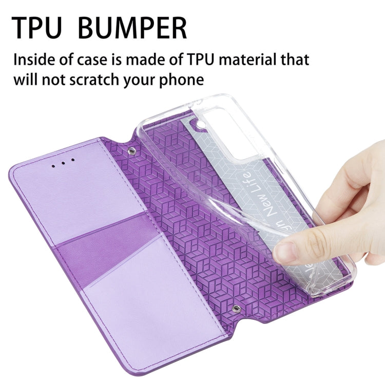 For Samsung Galaxy S21 5G Blooming Mandala Embossed Pattern Magnetic Horizontal Flip Leather Case with Holder & Card Slots & Wallet