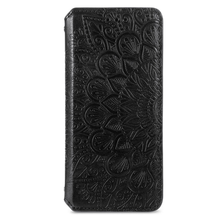 For Samsung Galaxy S21 Ultra 5G Blooming Mandala Embossed Pattern Magnetic Horizontal Flip Leather Case with Holder & Card Slots & Wallet