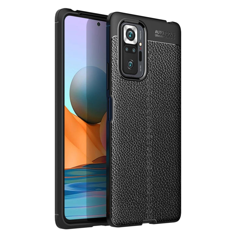 For Xiaomi Redmi Note 10 Pro / Note 10 Pro Max Litchi Texture TPU Shockproof Case